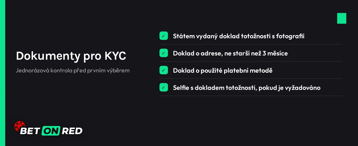 Zkompletujte své KYC doklady.