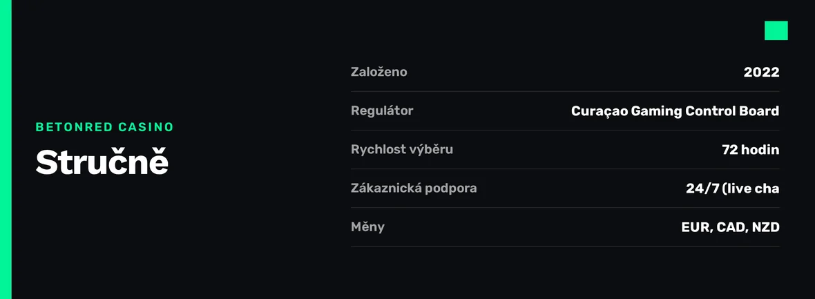 Prohlédněte údaje o kasinu.