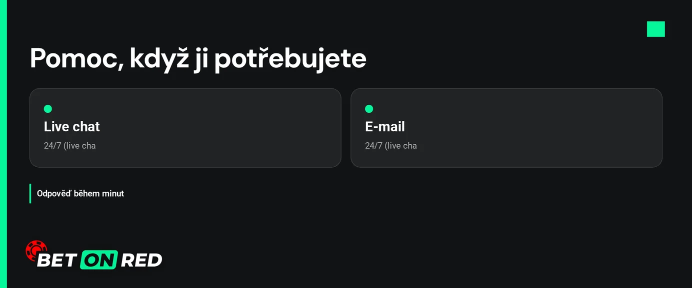Kontaktuj podporu přes chat.
