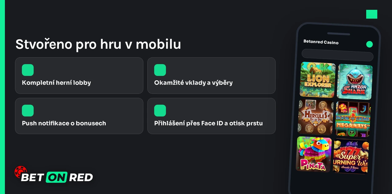 Stáhněte mobilní casino app.