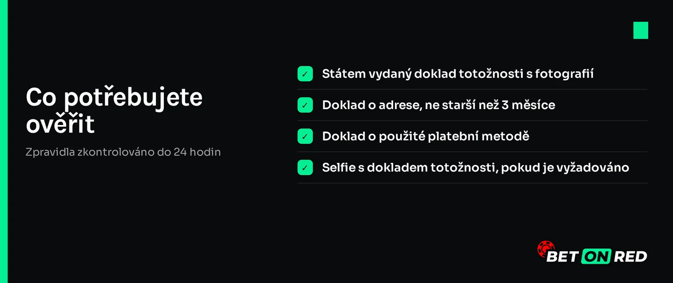 Zkompletuj KYC dokumenty.